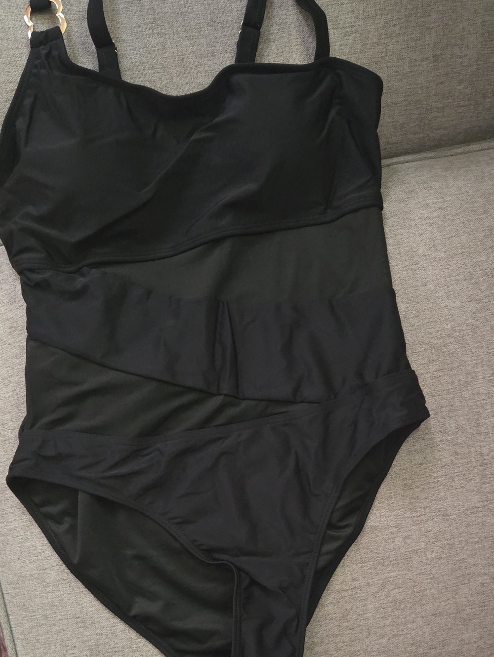 Classic Black One Piece Swimsuit - Picture 4 of 7